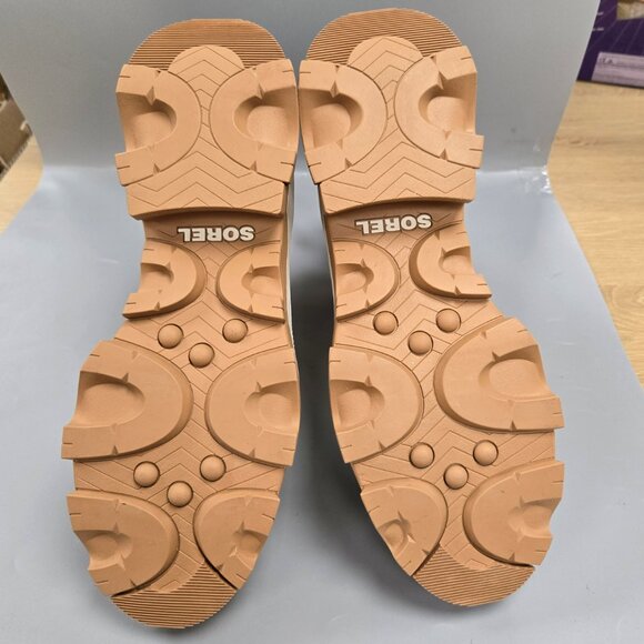 SOREL Brex Chelsea Boot Pull On Ankle Bootie Natural Sea Salt Leather Size 9.5 - Picture 13 of 14